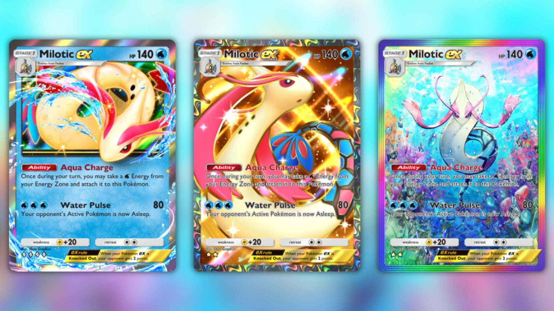 mega milotic pokemon card EZ Water Rarity Pokemon - Milotic ex 217/191