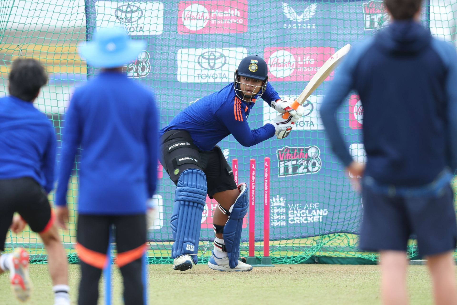 Vaibhav Suryavanshi in intense discussion with teammate during net session ahead of ENG vs IND 2026 2nd T20I [Watch]
