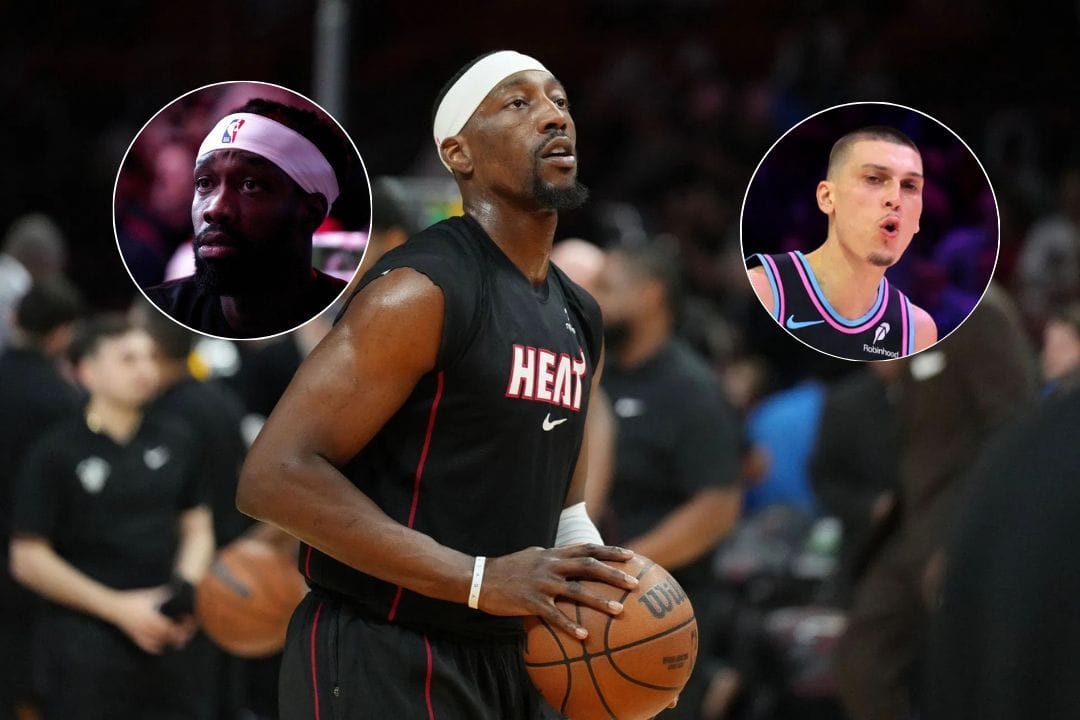 "You letting this man punch on you in Vegas?" - Patrick Beverley Provokes Tyler Herro Over Bam Adebayo Altercation