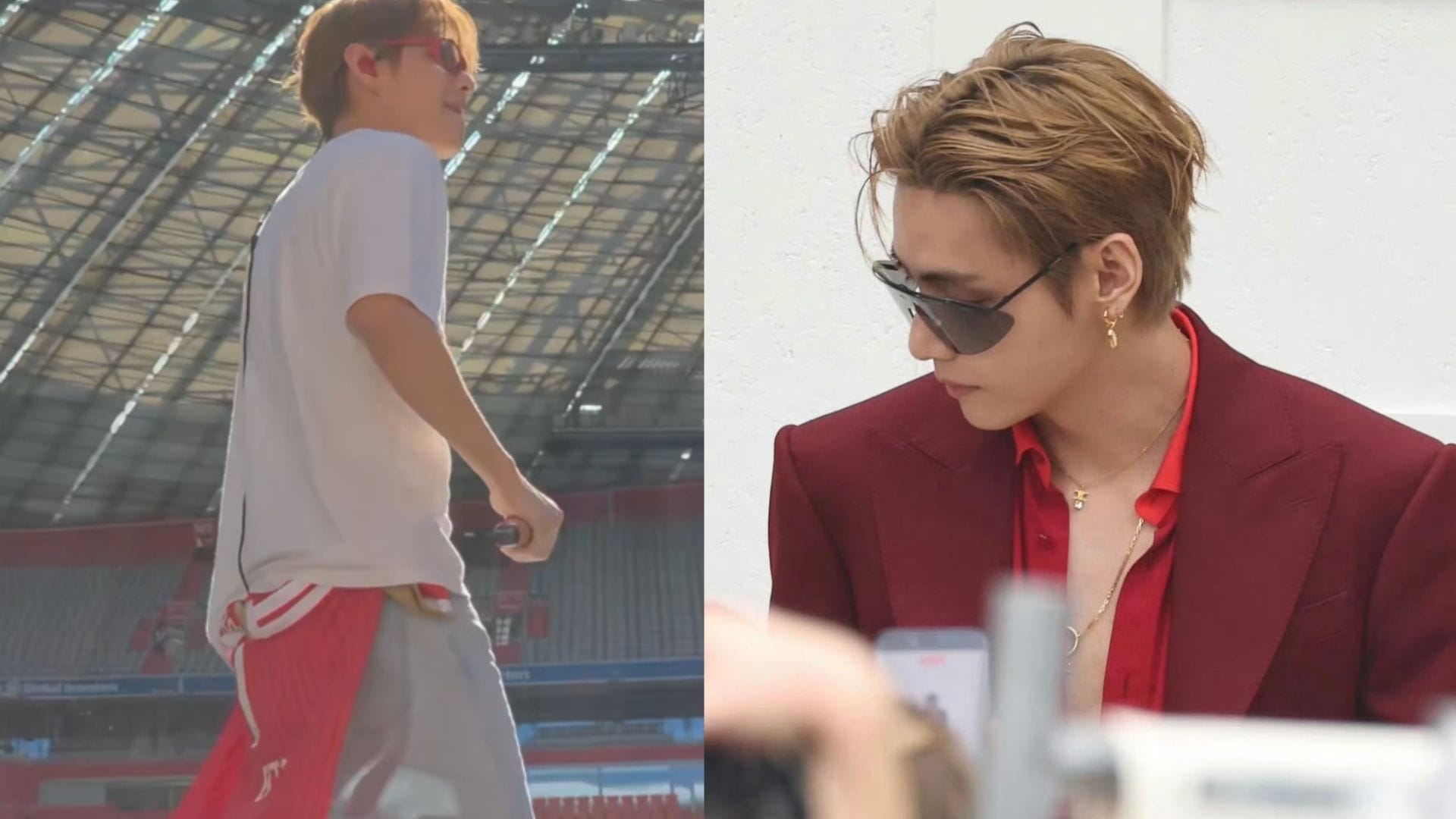 "Red is Kim Taehyung colour"- Fans react as FC Bayern posts BTS' V wearing the club's merch during Munich soundcheck day 1