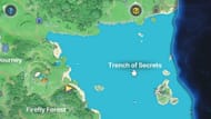 Look south of the Trench of Secrets (Image via Hound13 Inc || YouTube/@menaceft)