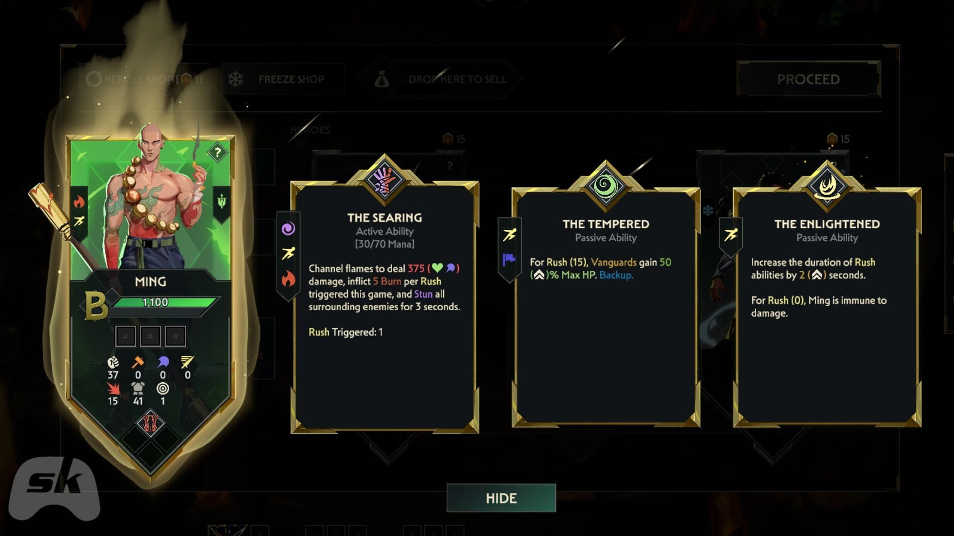 Ming can accomplish separate things depending on how you use him (Image via Leyline || Sportskeeda Gaming)