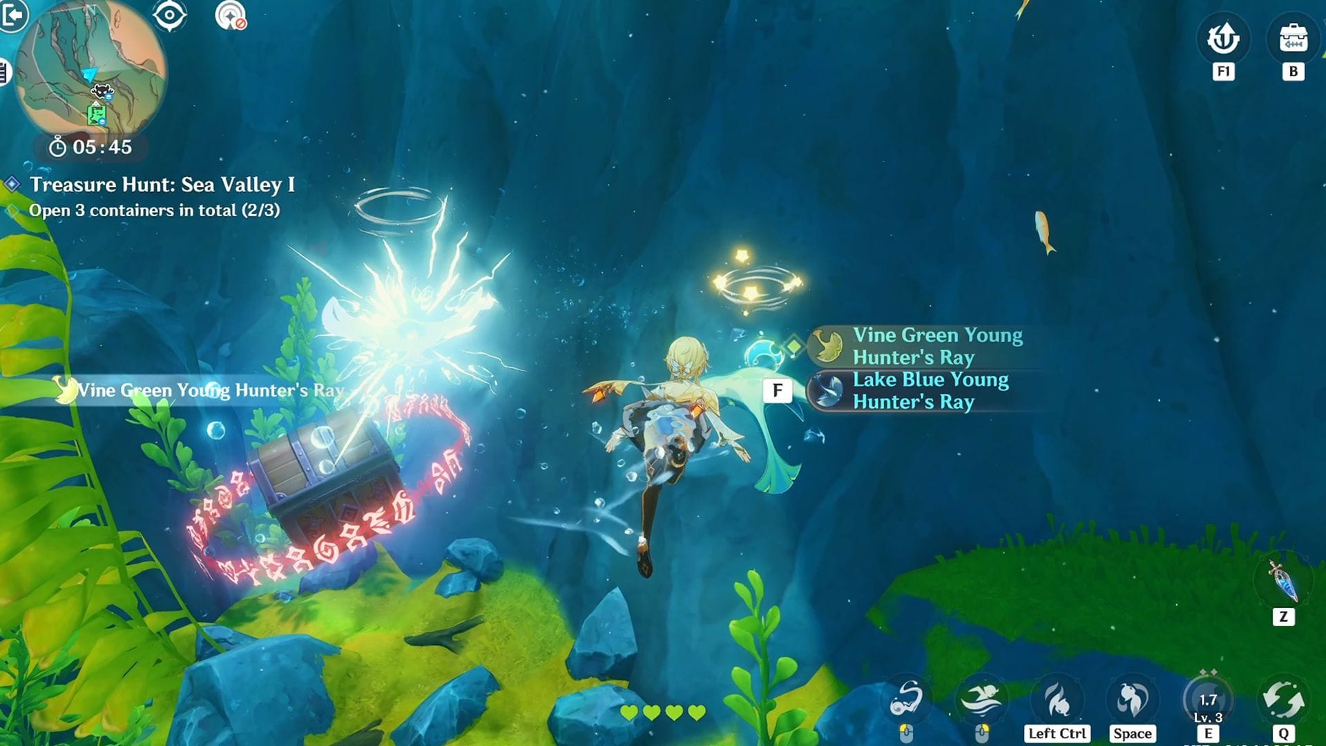 Procure criaturas e itens raros (Imagem via Sportskeeda Gaming/HoYoverse)
