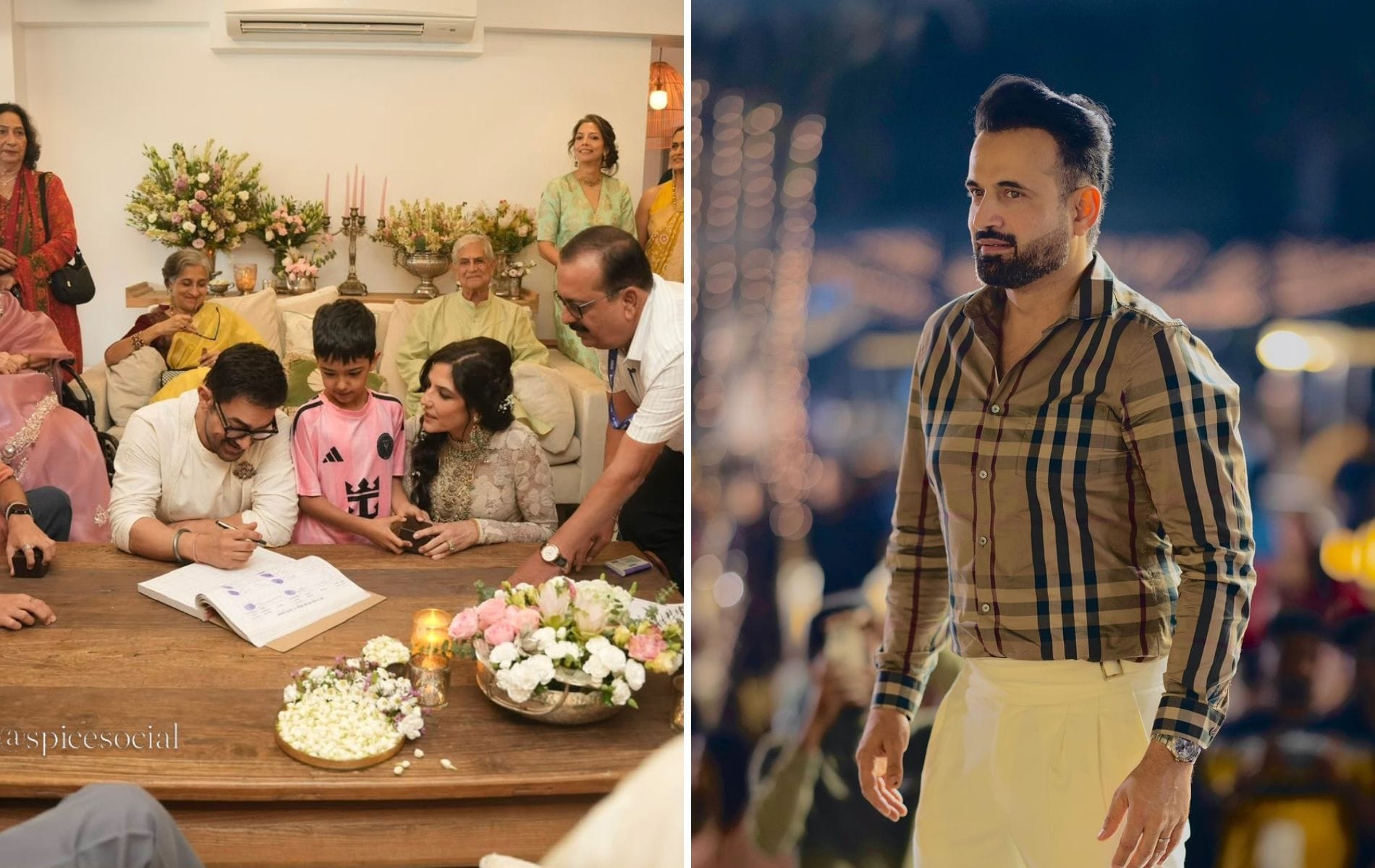 Irfan Pathan arrives at Aamir Khan's wedding venue as Bollywood superstar ties the knot with Gauri Spratt [Watch]