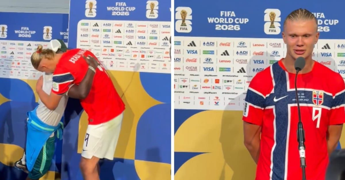 Vinicius Jr and Erling Haaland share moment of mutual respect minutes after Norway knocked Brazil out of the FIFA World Cup