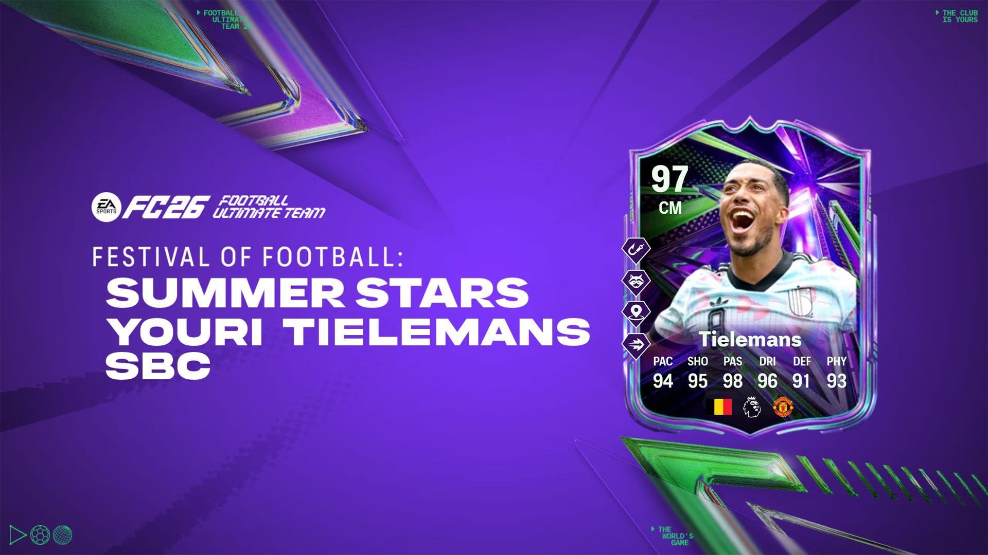 EA FC 26 Youri Tielemans Summer Stars SBC: The cheapest solution for the Ultimate Team challenge