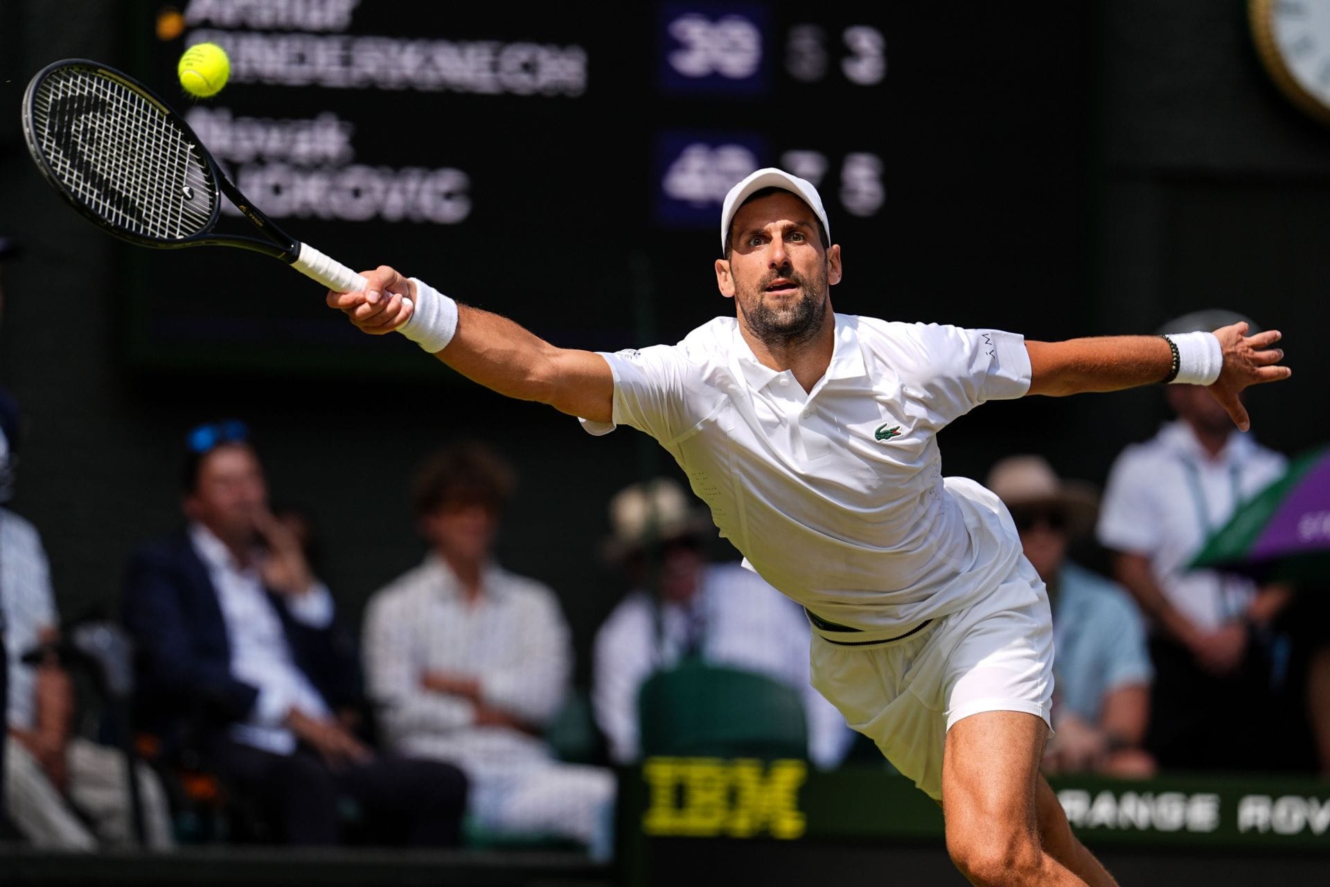 Novak Djokovic no campeonato - Wimbledon. (Fonte: Getty)