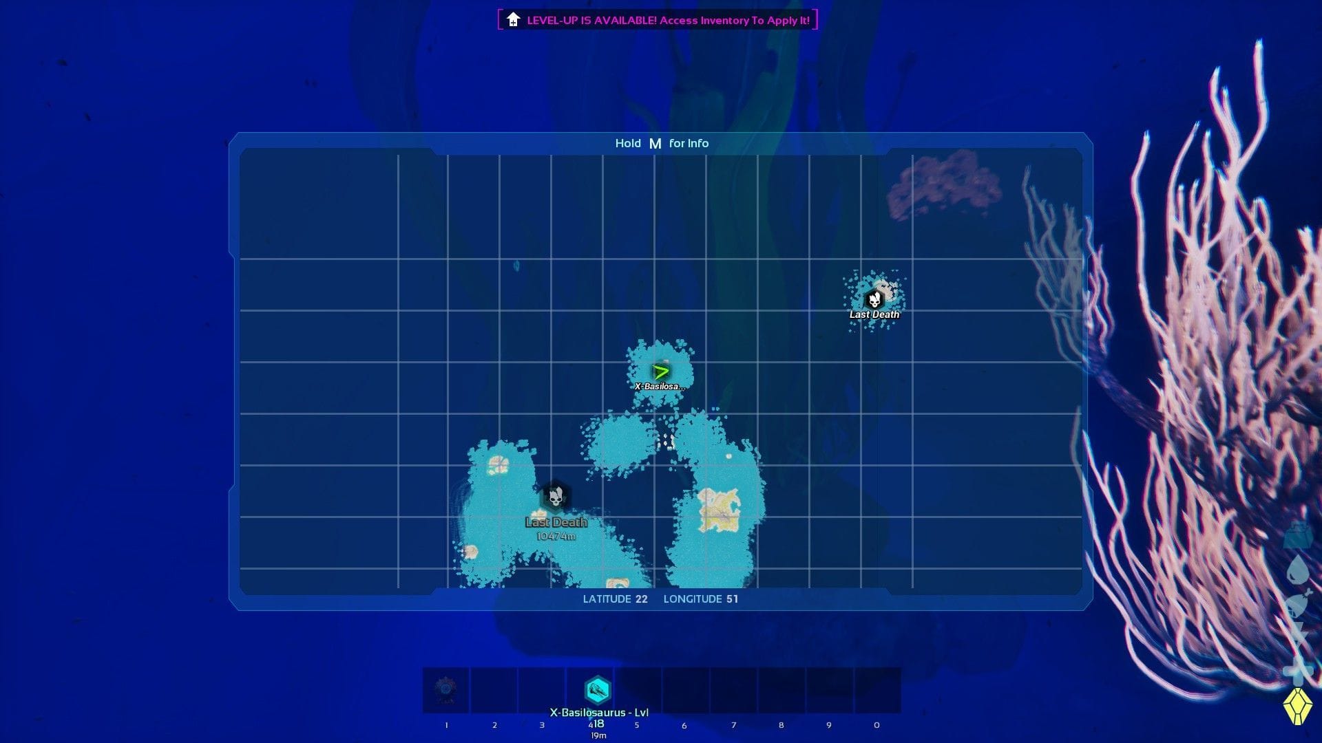 Localização do X-Basilosaurus em Gênesis 1 (imagem via Studio Wildcard)