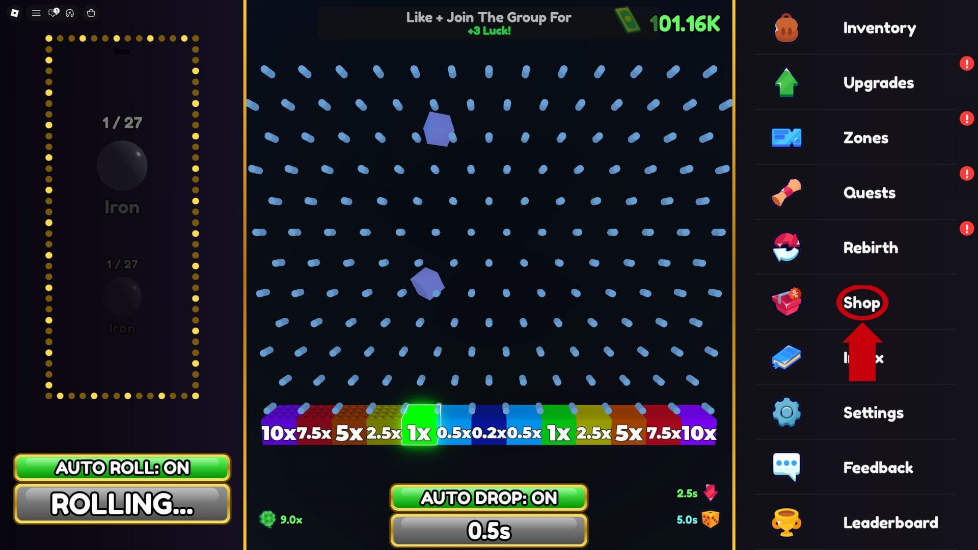 How to redeem codes in Ball Game (Image via Roblox || Sportskeeda)