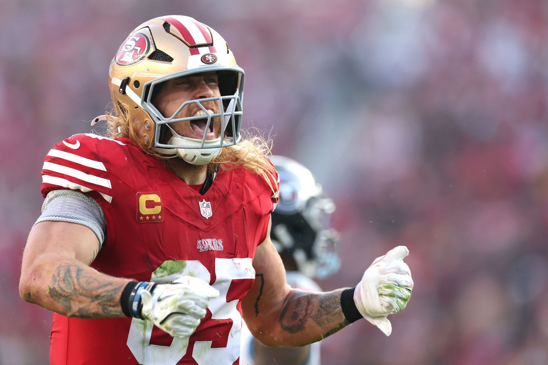 George Kittle sends cheeky message to Aaron Donald over unretirement buzz after Myles Garrett's trade to Rams