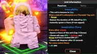 Visionary (Unrivaled) passives (Image via Roblox)