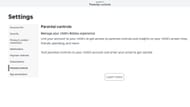 Você pode acessar o controle dos pais através das configurações do Roblox (imagem via Roblox)