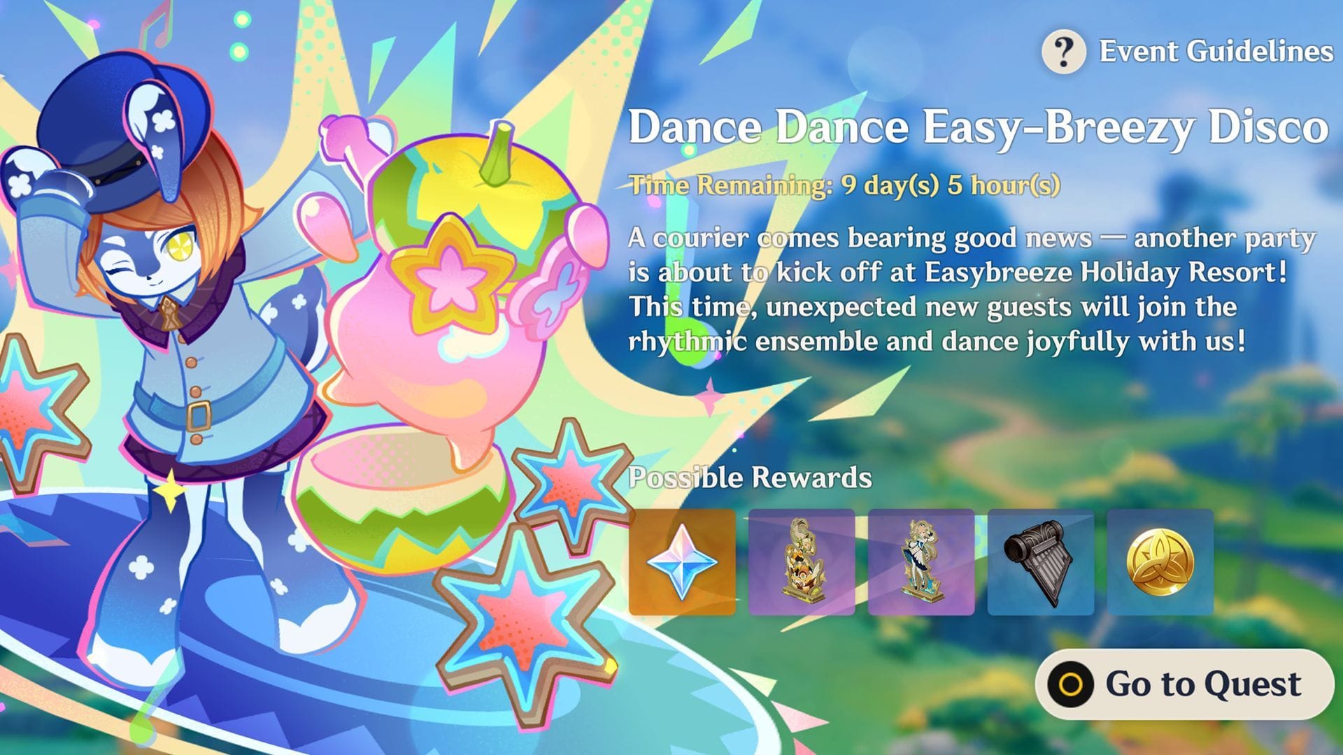 Genshin Impact Dance Dance Easy-Breezy Disco event guide