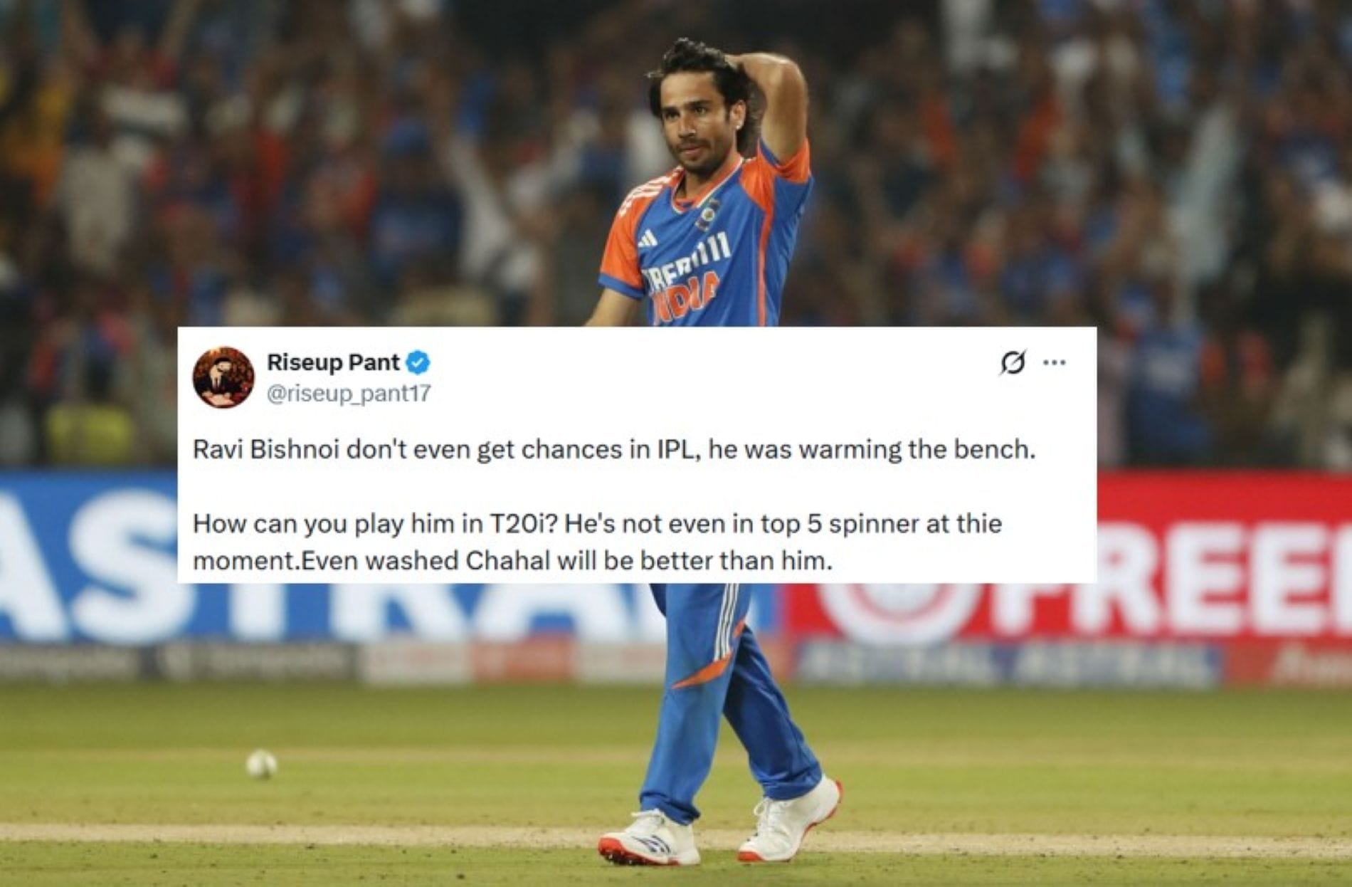 "Even washed Chahal will be better than him" - Fans brutally slam Ravi Bishnoi for woeful spell in Team India's defeat in ENG vs IND 2026 2nd T20I