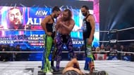 The Young Bucks asking Kenny Omega about attacking Will Ospreay at Redemption (Image via X/@AEW)