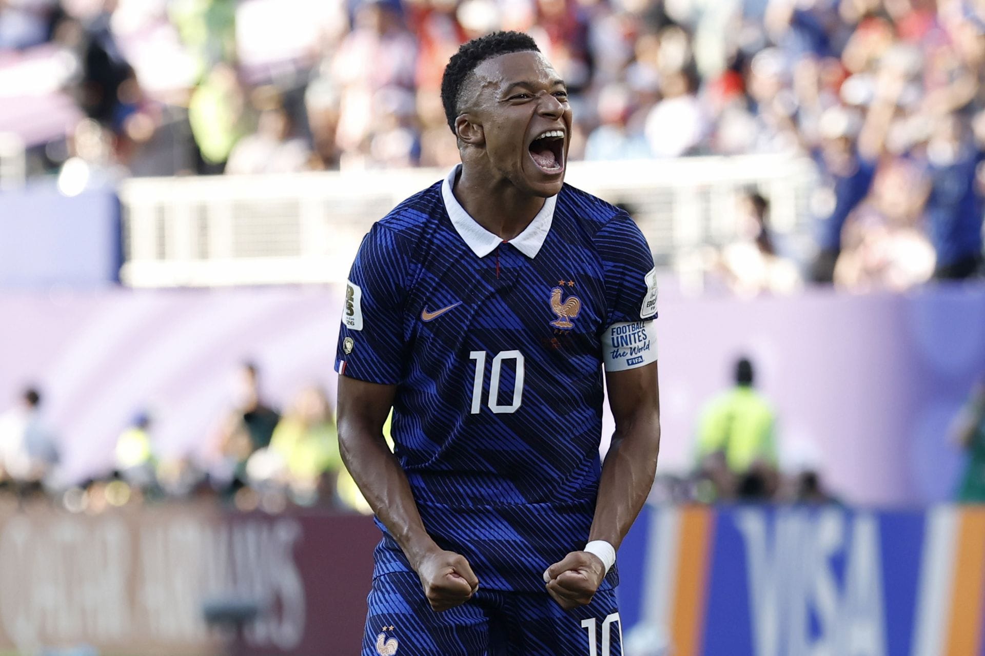 Kylian Mbappe hit a Paraguay fan during warm-up ahead of FIFA World Cup Round of 16 clash