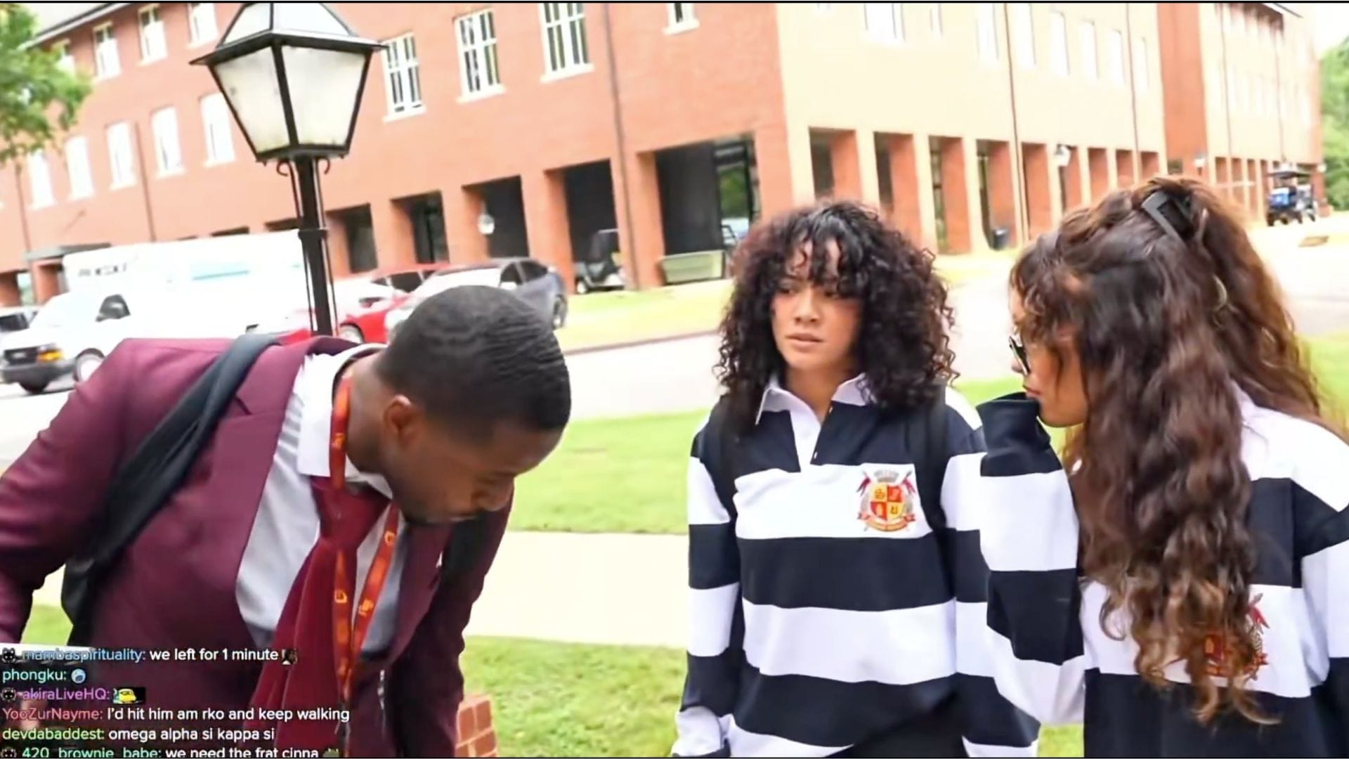 "You apologize to my leg right now!": Valkyrae confronts Streamer University student for spitting on her