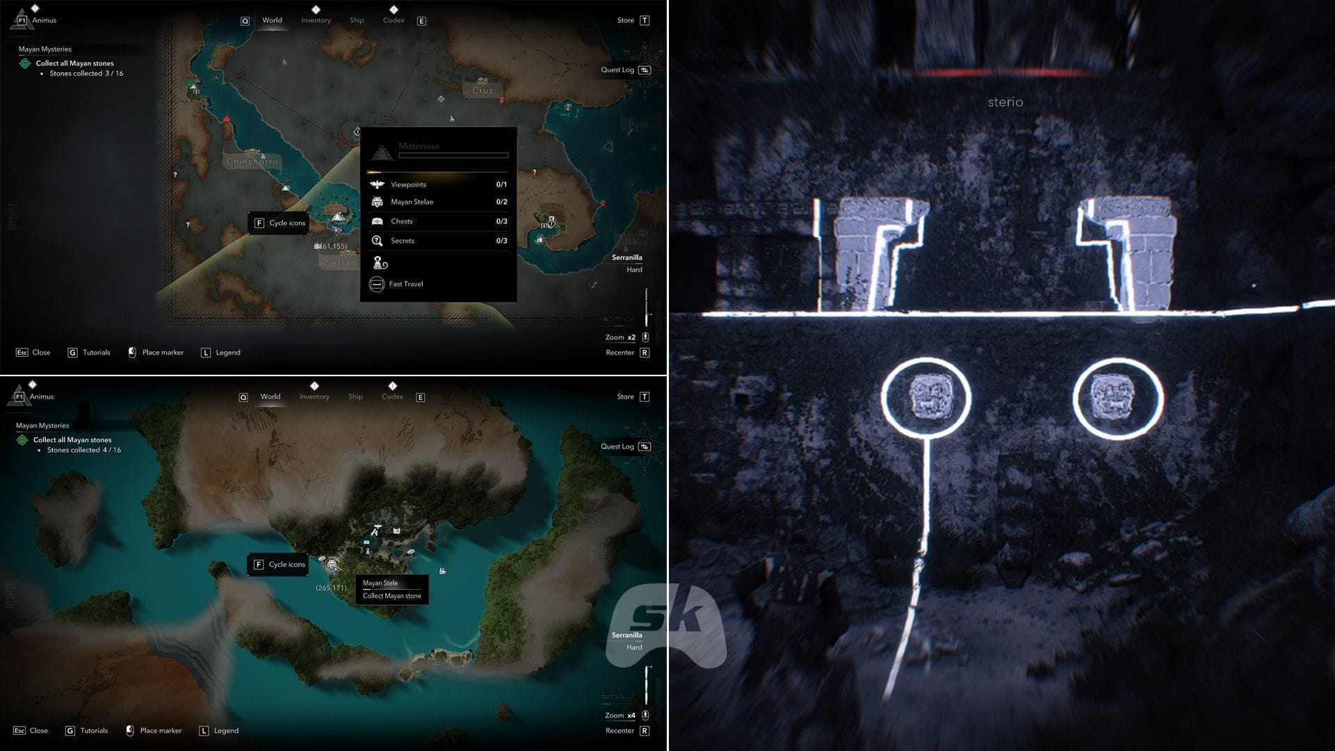 Second Misteriosa Mayan stelae solution (Image via Sportskeeda Gaming || Ubisoft)