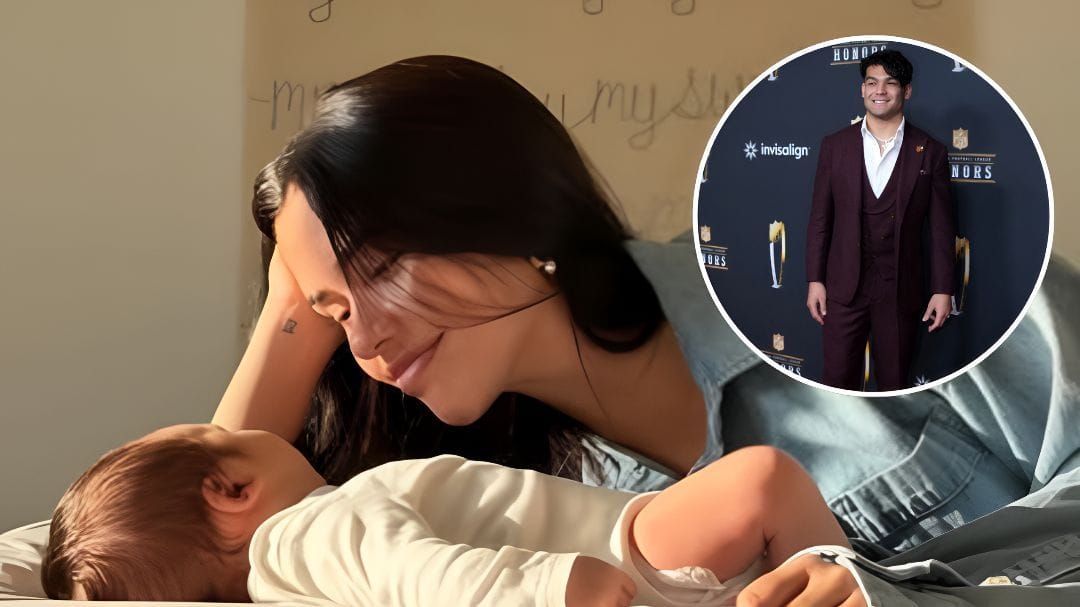 Puka Nacua reunites with son 13 days after ex-GF Hallie Aiono accused Rams star of abandoning her during pregnancy
