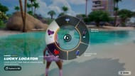 Use the Lucky Locator from your Gizmo Wheel (Image via Epic Games)