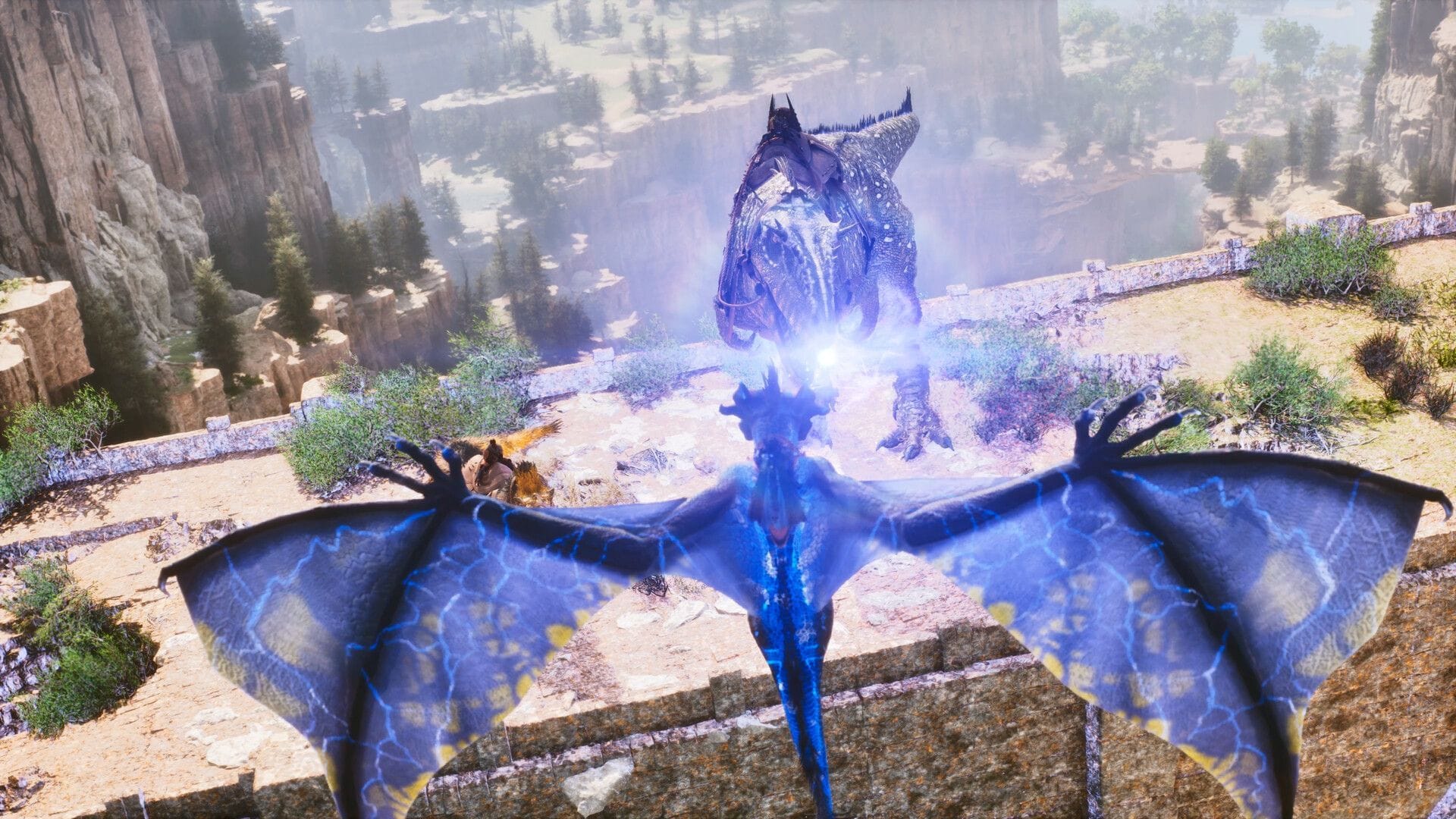 Você não quer ser atingido pela Barragem de Plasma (Imagem via Studio Wildcard)