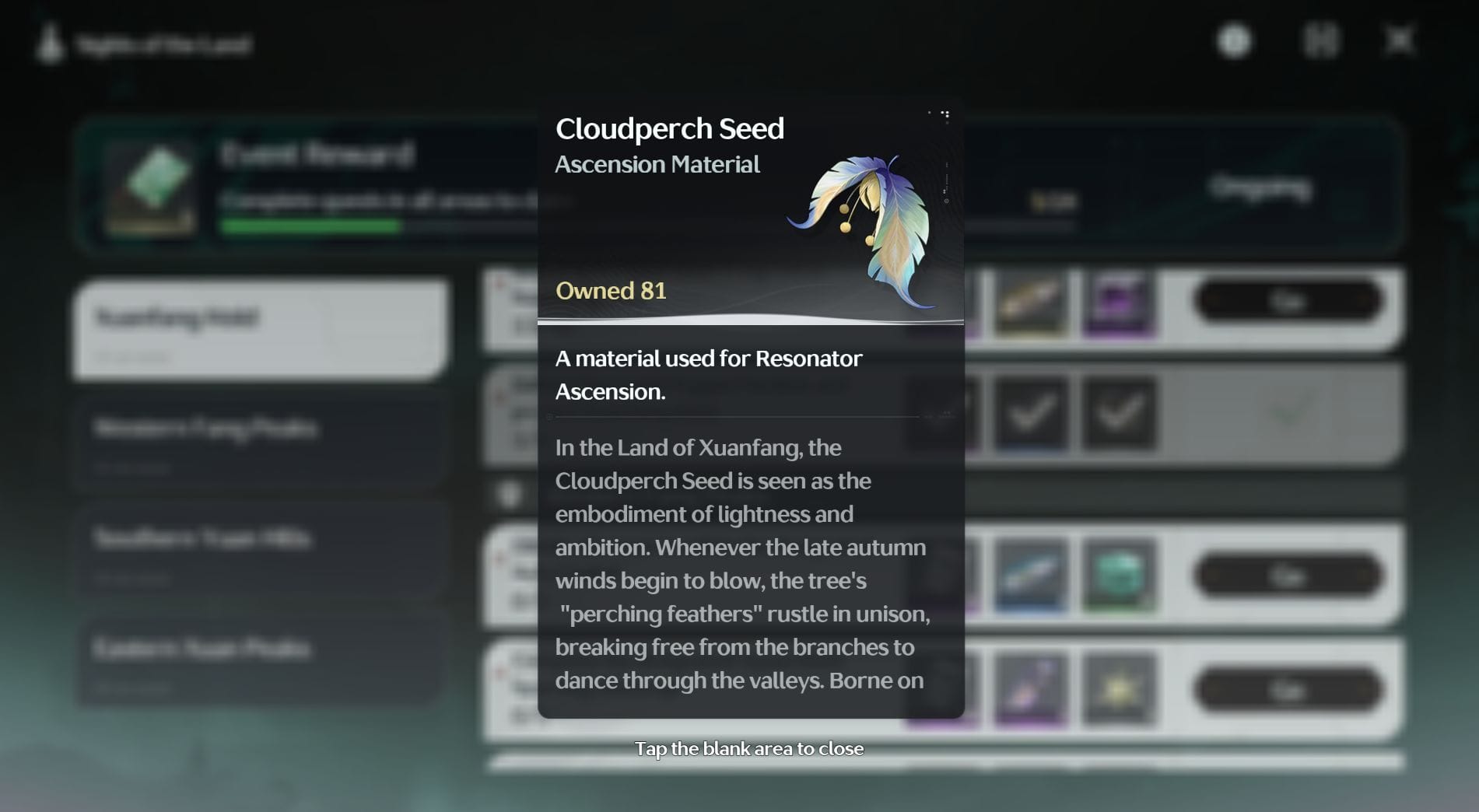 WuWa Cloudperch Seed location farming guide (Wuthering Waves)