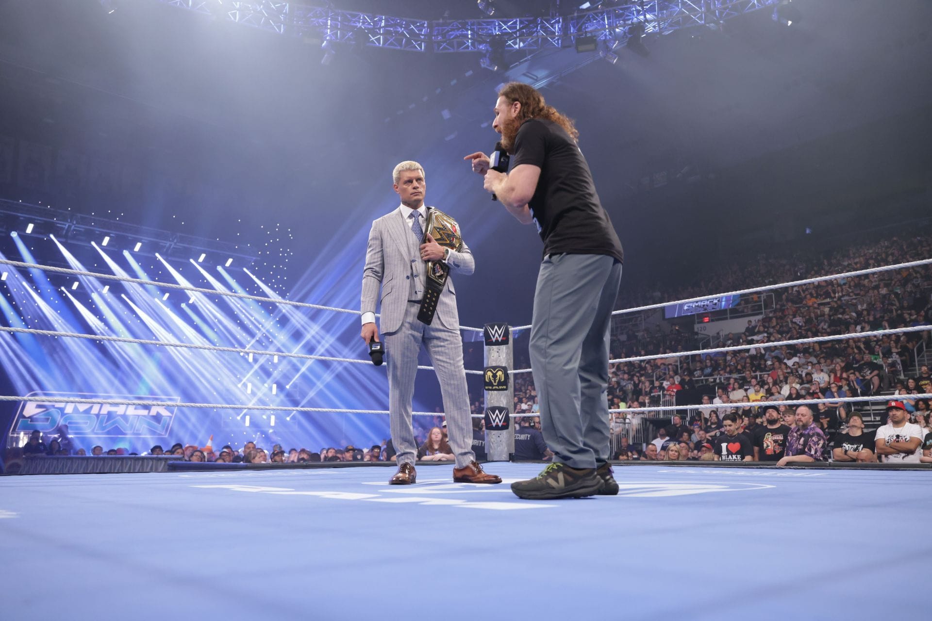 Sami Zayn openly mocks Cody Rhodes after winning the WWE Undisputed WWE Championship