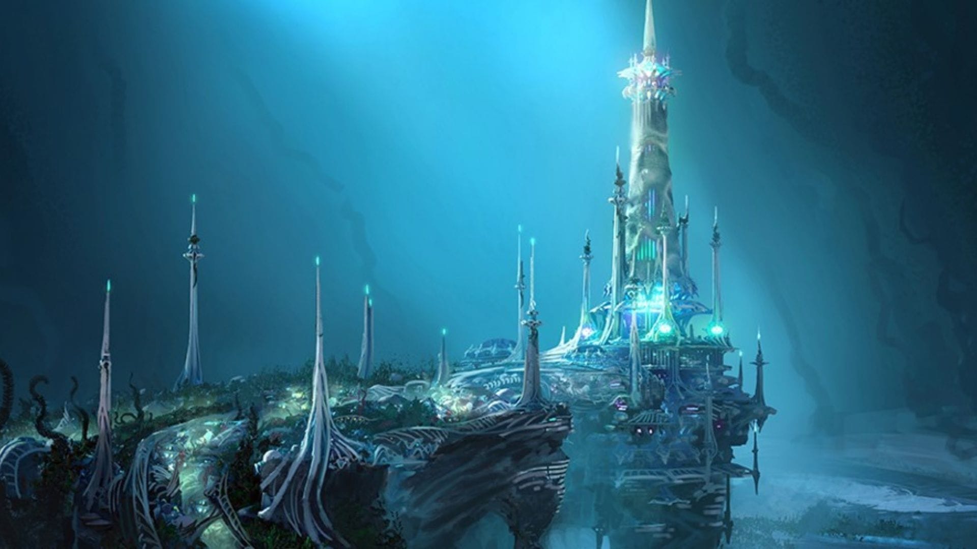 Nauctis sure does look scenic and foreboding (Image via Wizards of the Coast)