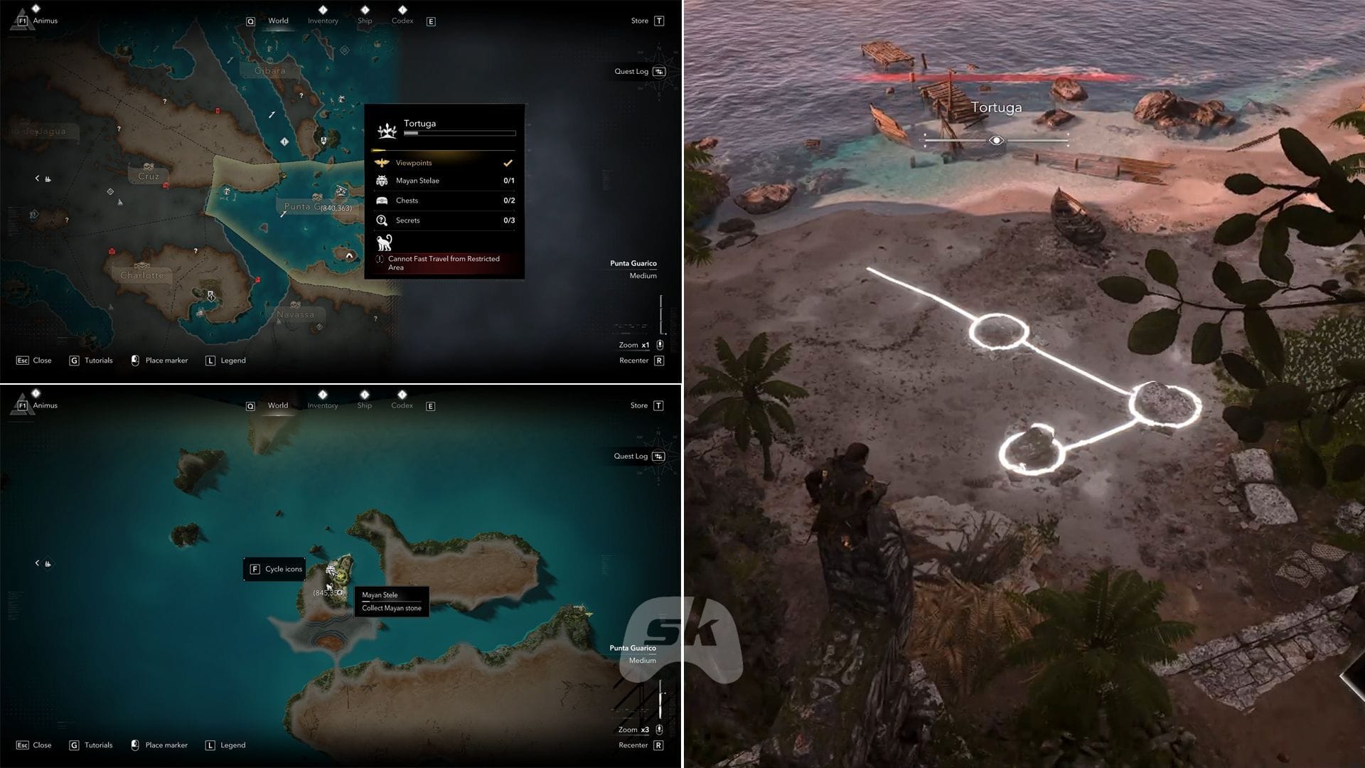 Tortuga Mayan stelae solution (Image via Sportskeeda Gaming || Ubisoft)