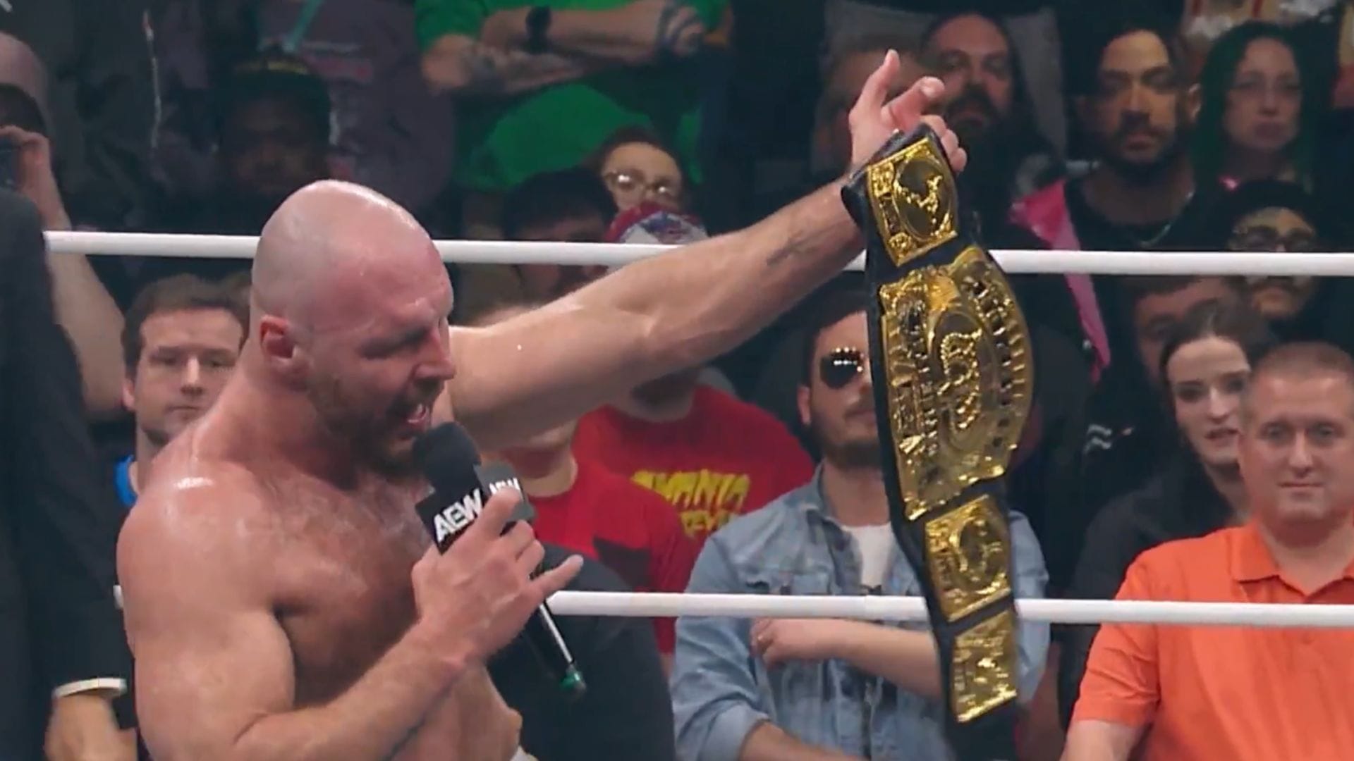 Jon Moxley como Campeão Continental (Imagem via X @AEW) 