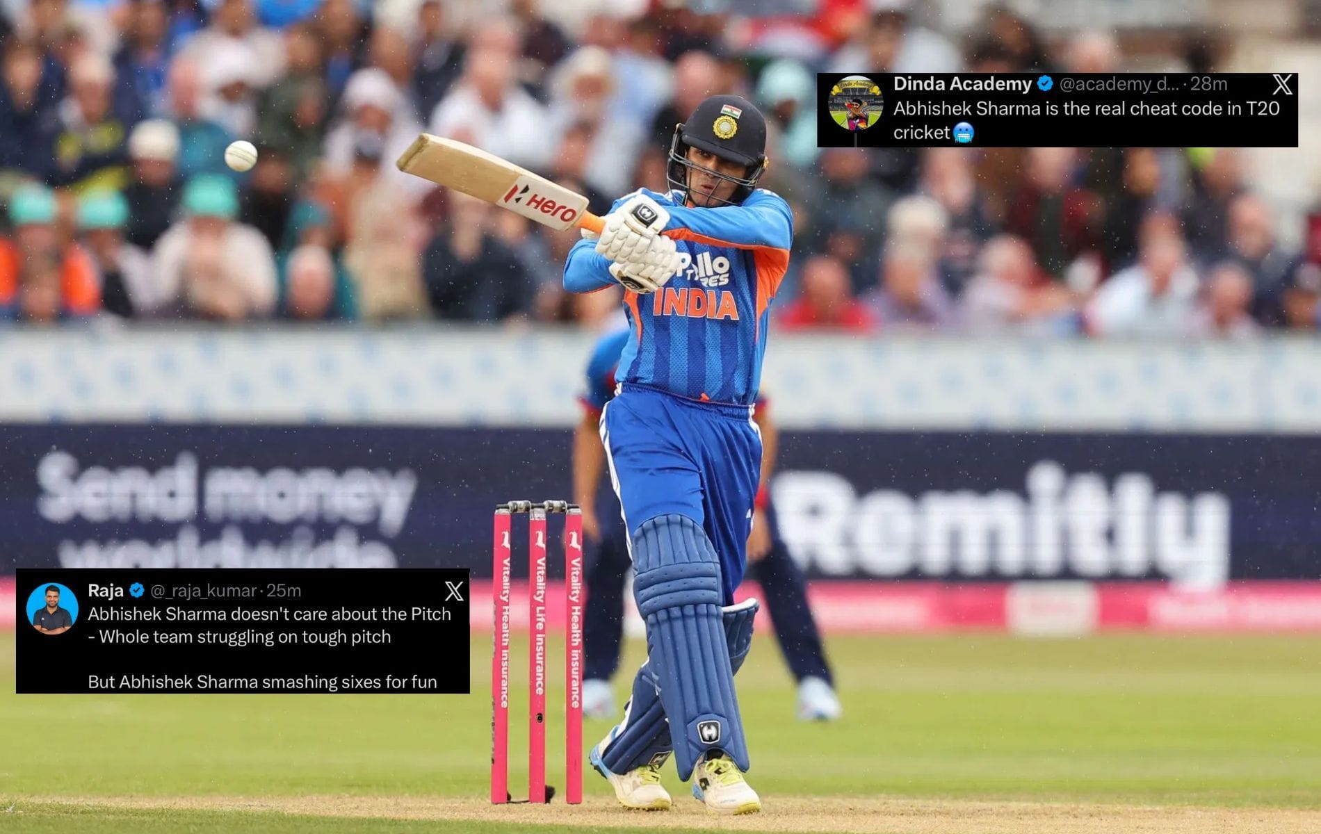 "The real cheat code in T20 cricket" - Fans laud Abhishek Sharma's blistering 59 in ENG vs IND 2026 1st T20I