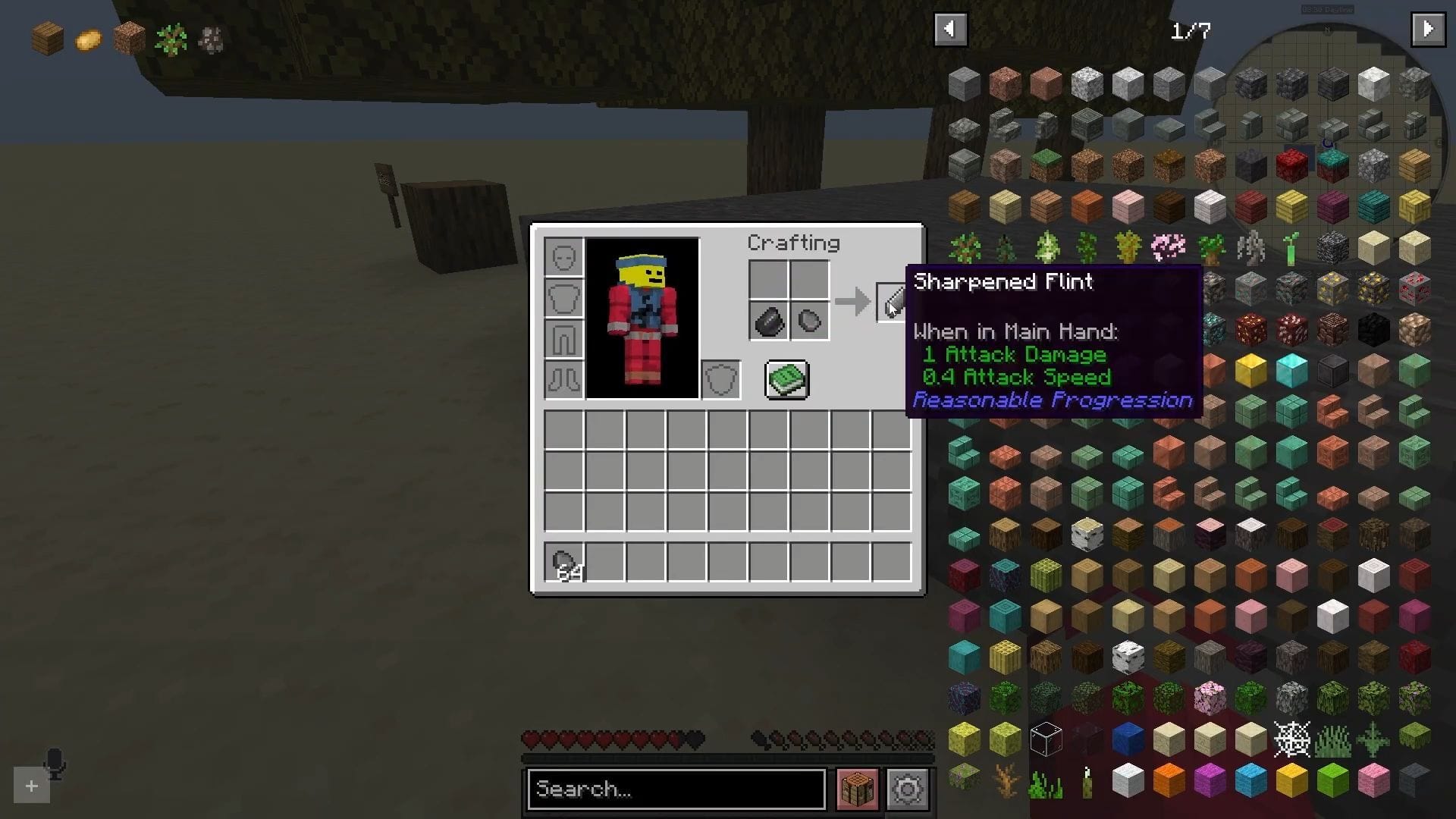 This mod drastically slows down progression, making it more realistic (Image via Mojang Studios || YouTube/@KostinaArchived)