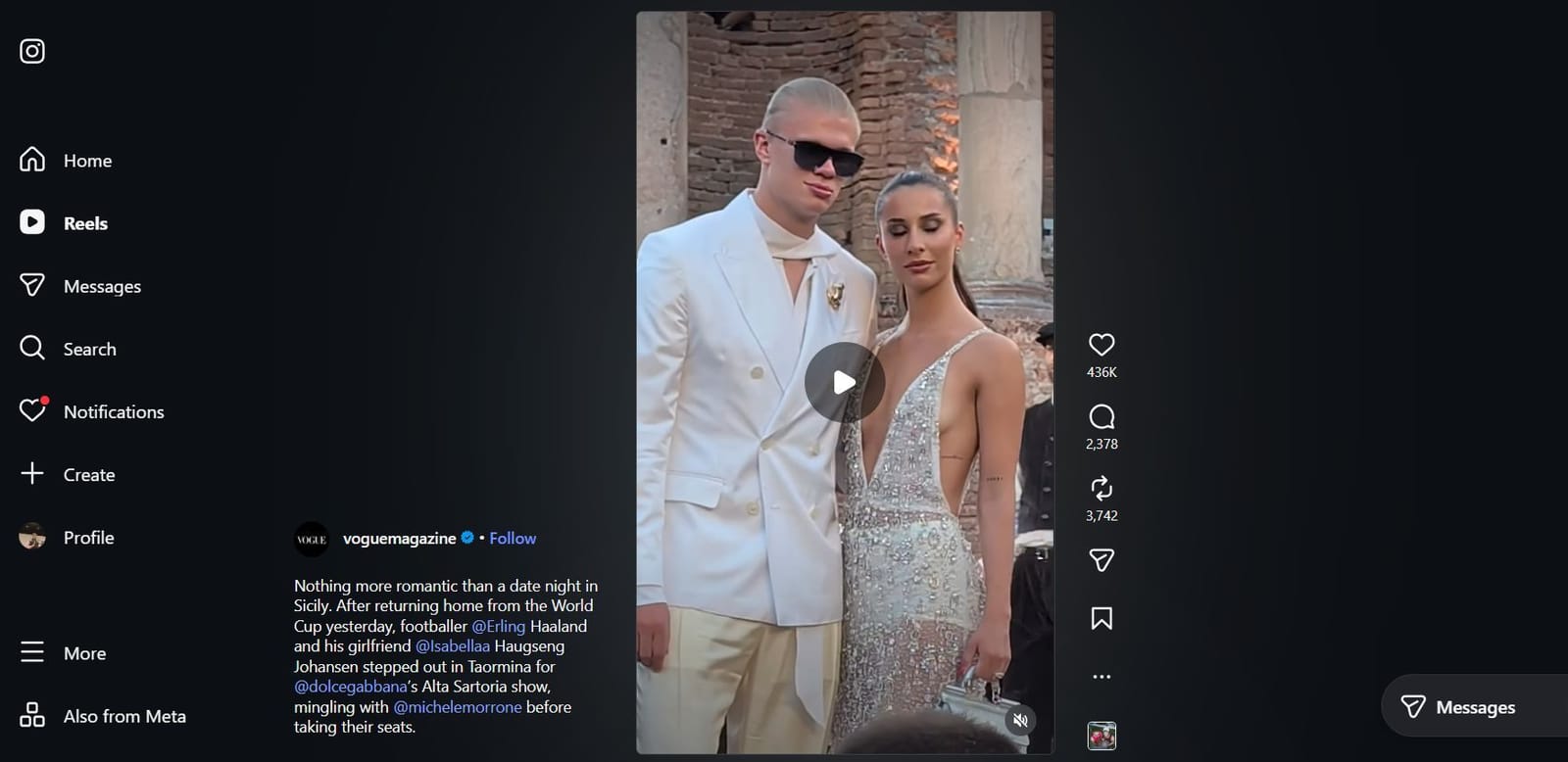 Erling Haaland wears all-white suit in Italy as he enjoys time with
