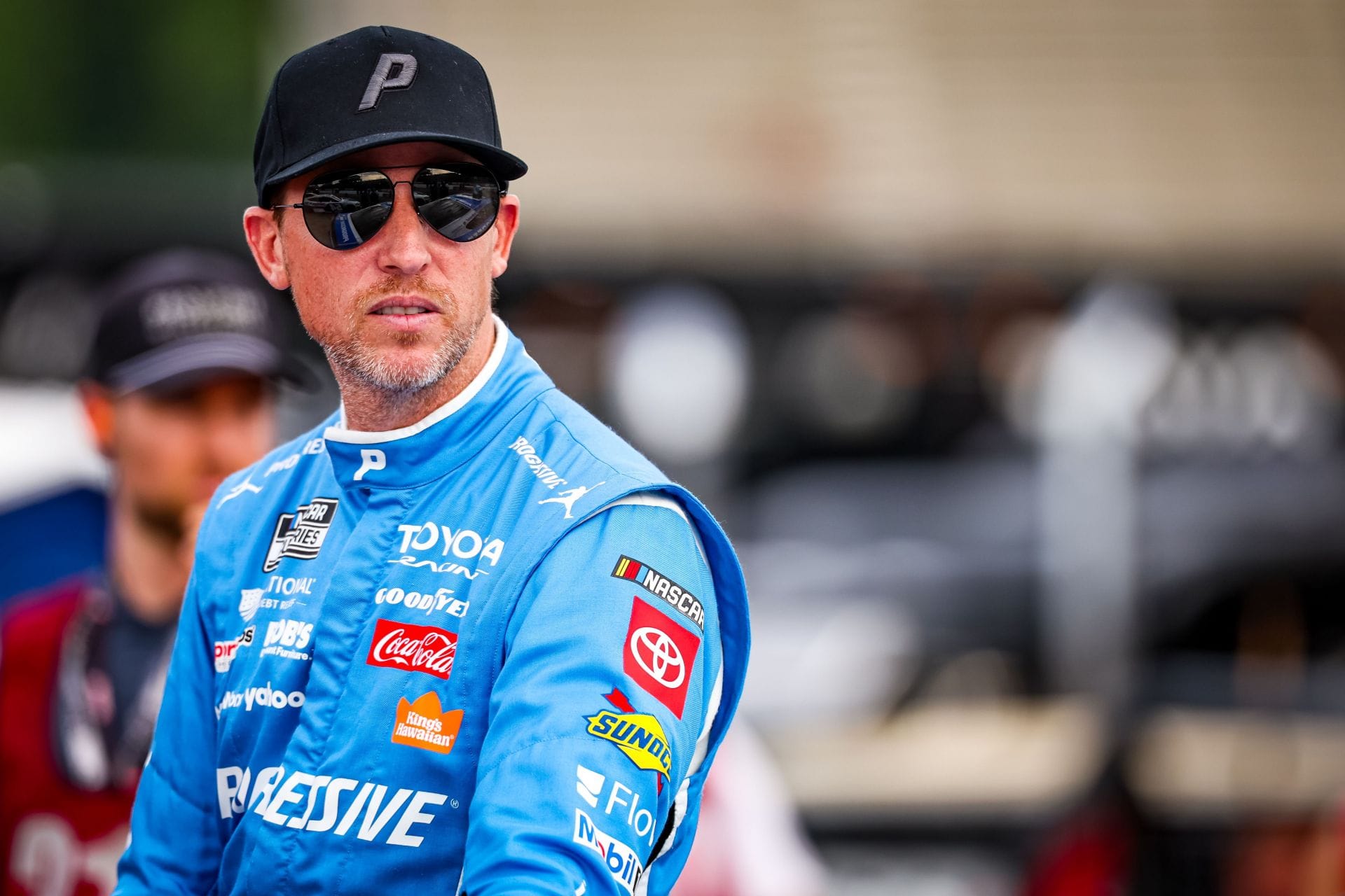 Denny Hamlin rips Carson Hocevar over Brickyard gesture towards Corey Heim: “Waving to his daddy on the way”