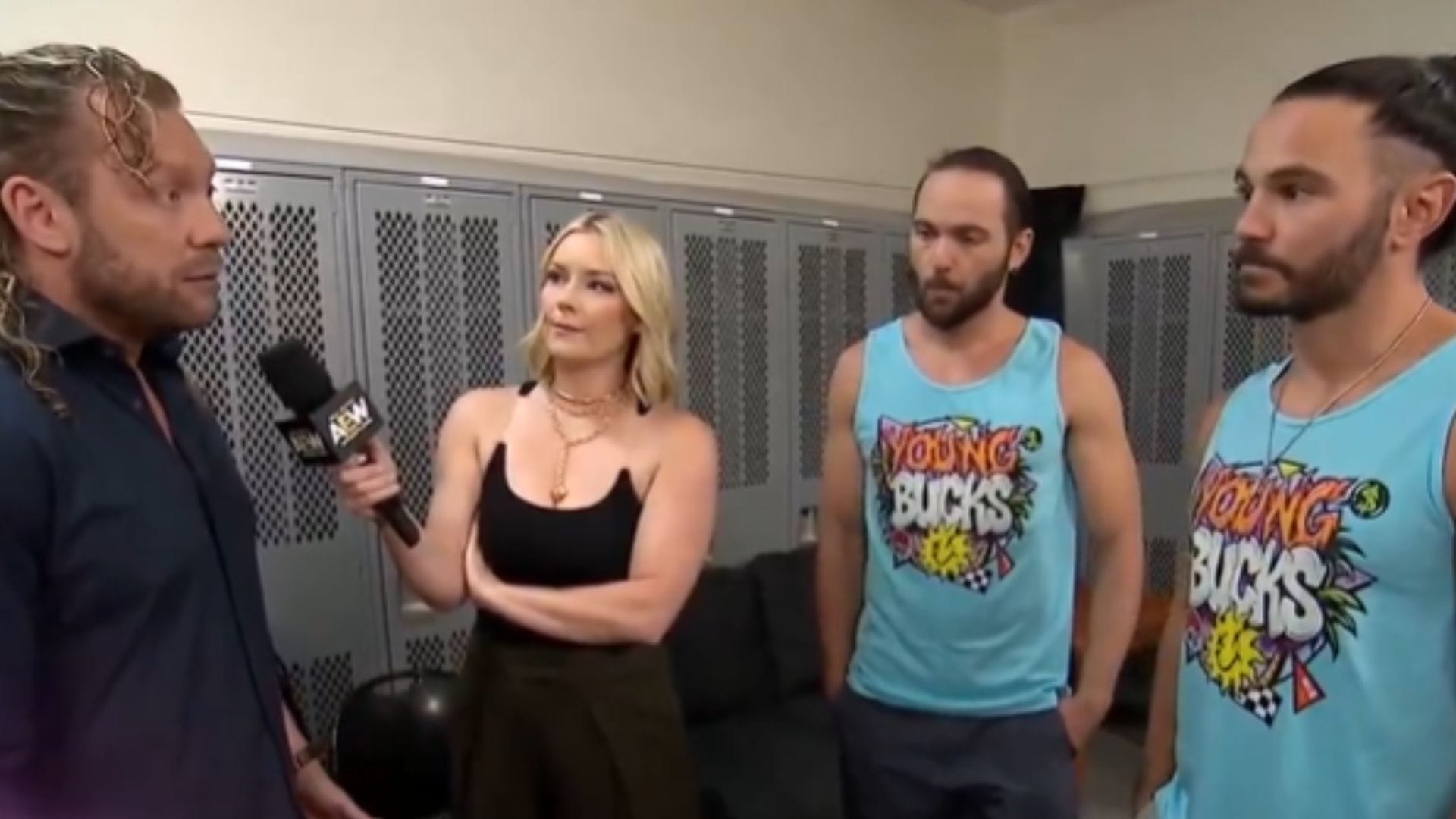 Kenny Omega e The Young Bucks (imagem via X/@AEW)
