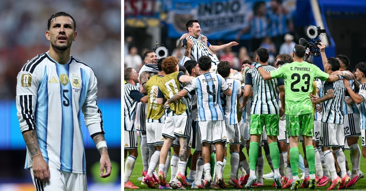 “We don’t want the day to come when this is his last match” - Leandro Paredes opens up on why Argentina stars lifted Lionel Messi after win vs Egypt