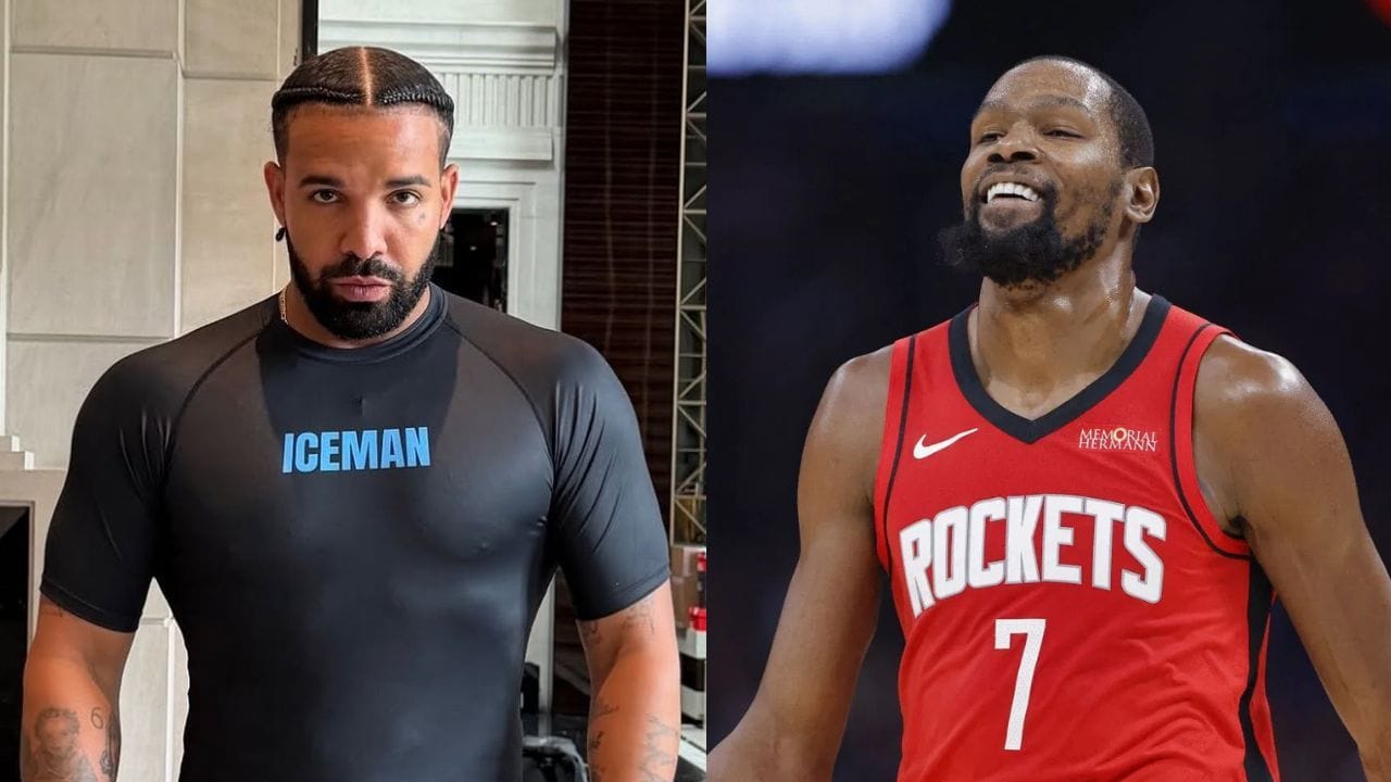 "Never Seen KD Do This," "KD Got So Many Side Quests": NBA Fans Go Wild to Viral Photo of Kevin Durant Hugging Sexyy Red at Drake's NOCTA Manor Event
