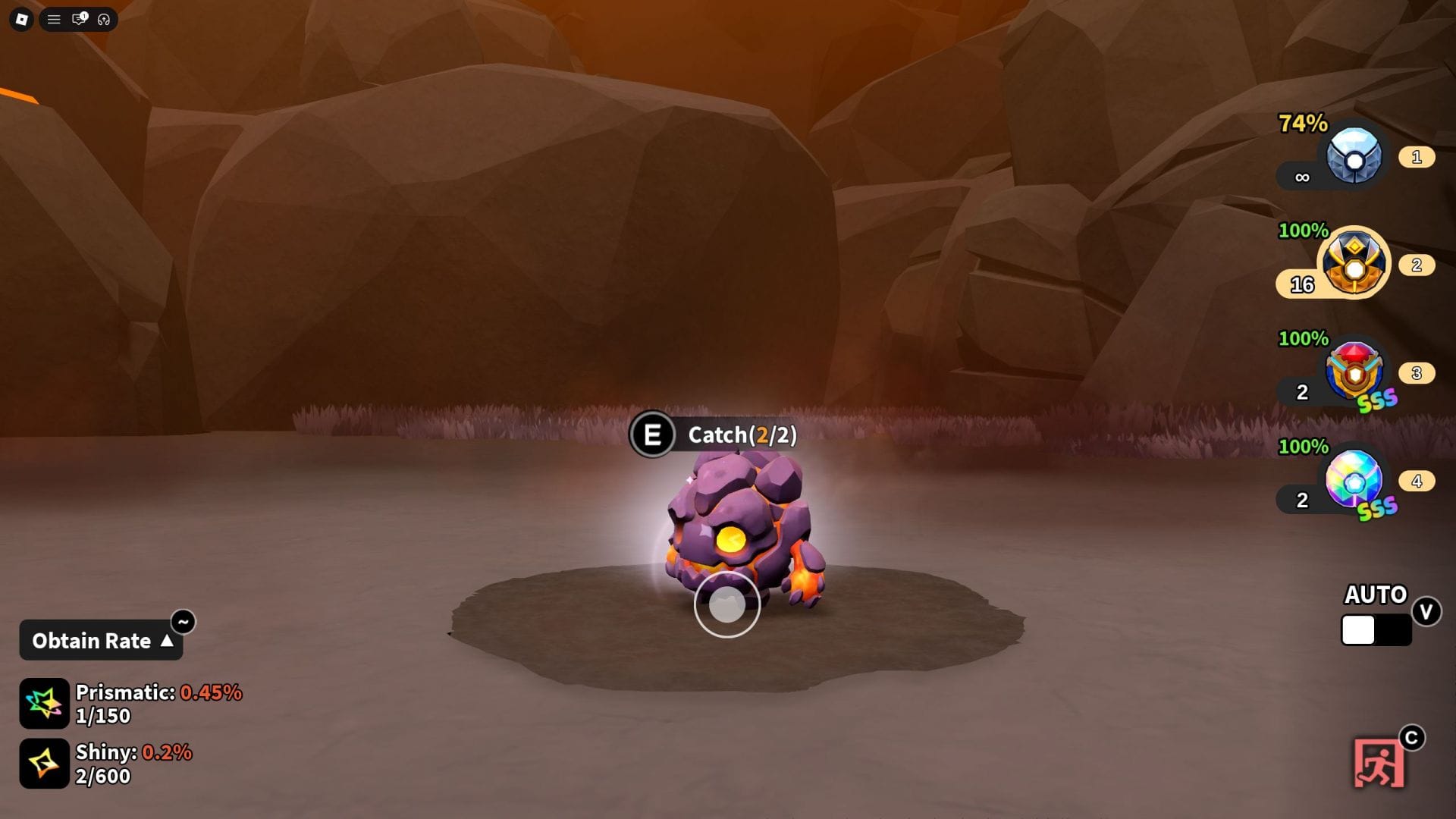 A pena brilhante está listada no canto inferior esquerdo (imagem via Roblox)