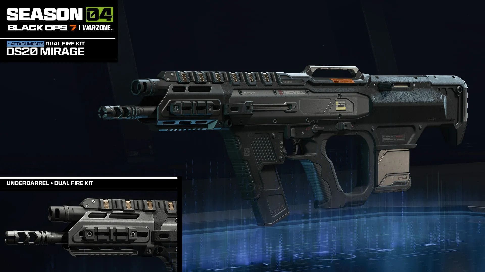 DS20 Mirage Dual Fire Kit em Warzone e Black Ops 7 (imagem via Activision)