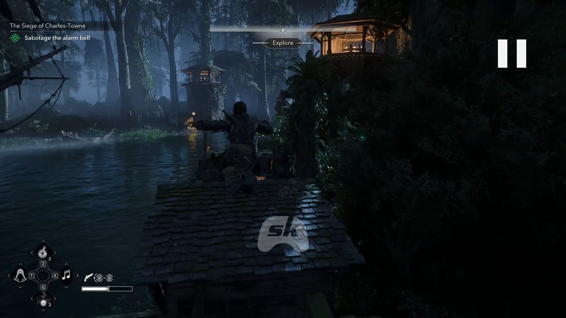 Look behind the tower (Image via Sportskeeda Gaming || Ubisoft)
