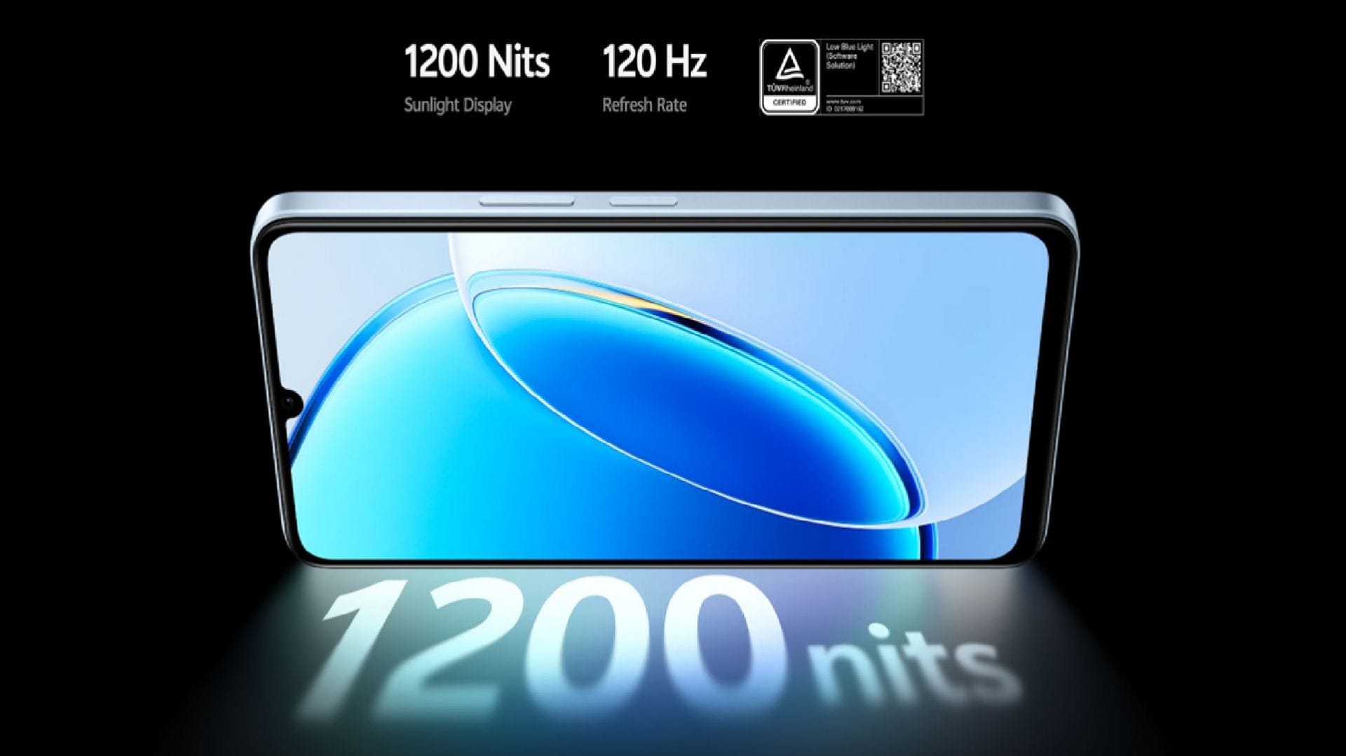Vivo phone features a 1200 nits max brightness (Image via Vivo)