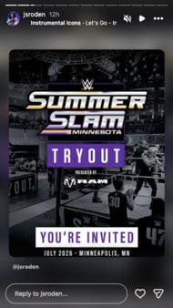 American Gladiators star J-Rod is invited to the WWE SummerSlam tryouts