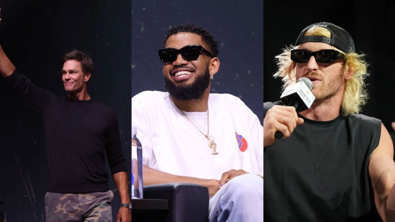 "Fake beef", "KAT out here playing center AND security" - NBA Fans Go Wild As Karl-Anthony Towns Jumps In After Tom Brady Smacks Logan Paul