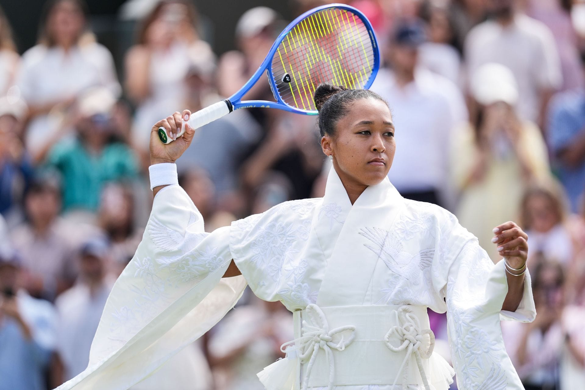 Naomi Osaka do Japão no The Championships Wimbledon 2026 no The All England Club em Londres, Inglaterra (Foto de Getty Images)