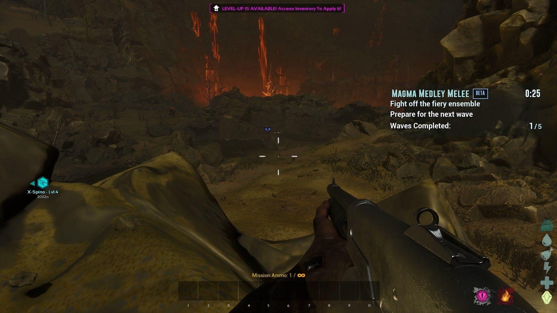 Local seguro no afloramento para derrotar as criaturas (Imagem via Studio Wildcard)
