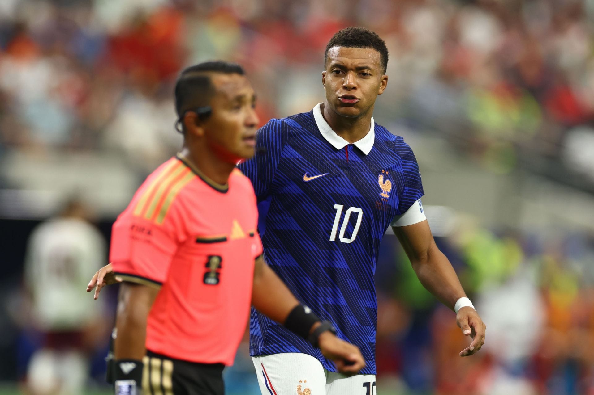 Mbappe chỉ thẳng sai lầm của ĐT Pháp sau trận thua Tây Ban Nha 1 France v Spain: Semi Final - FIFA World Cup 2026 - Source: Getty