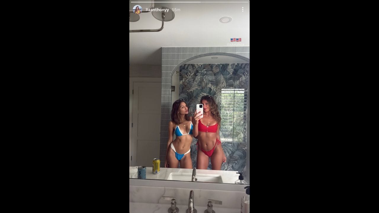 Captura de tela da história de Lia Anthony no Instagram (imagem via Instagram.com/@liaanthonyy IG Stories)