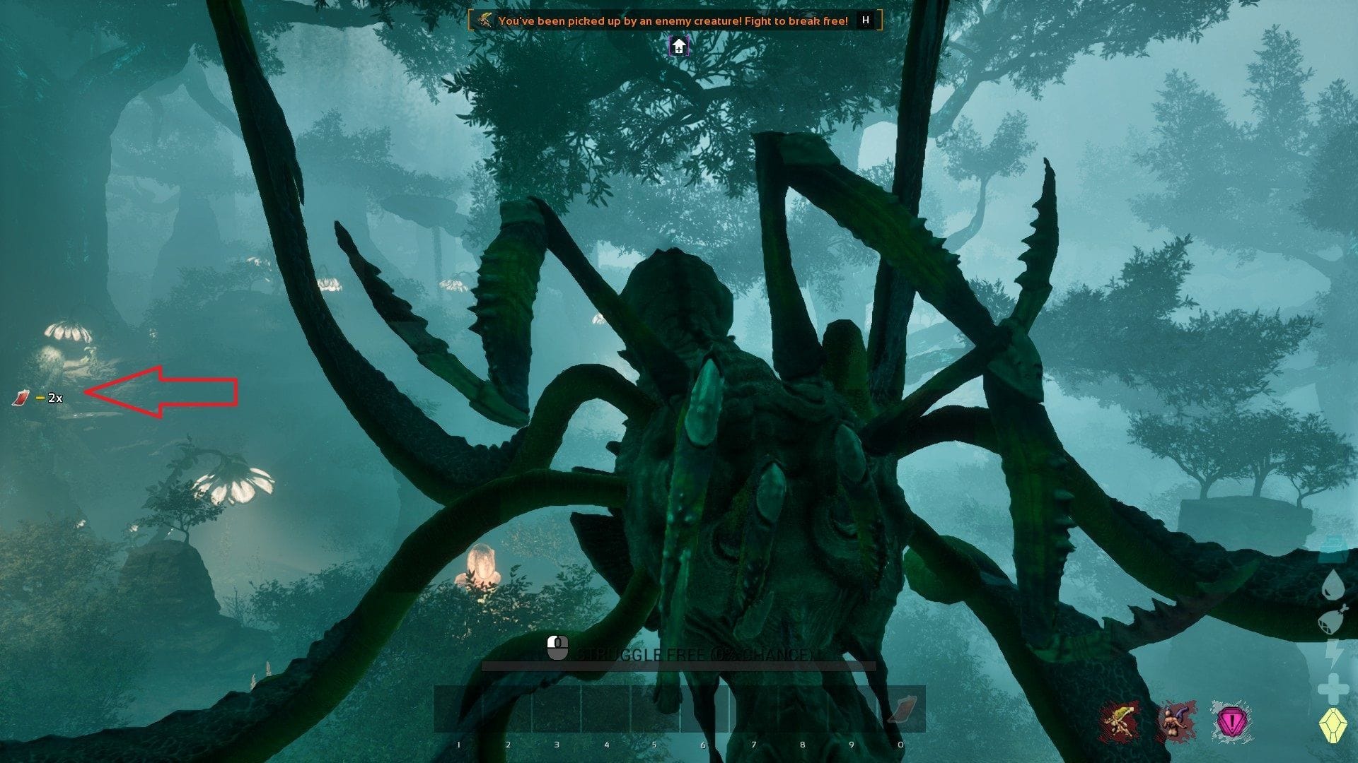 Bloodstalker consumindo Bloodpacks (imagem via Studio Wildcard)
