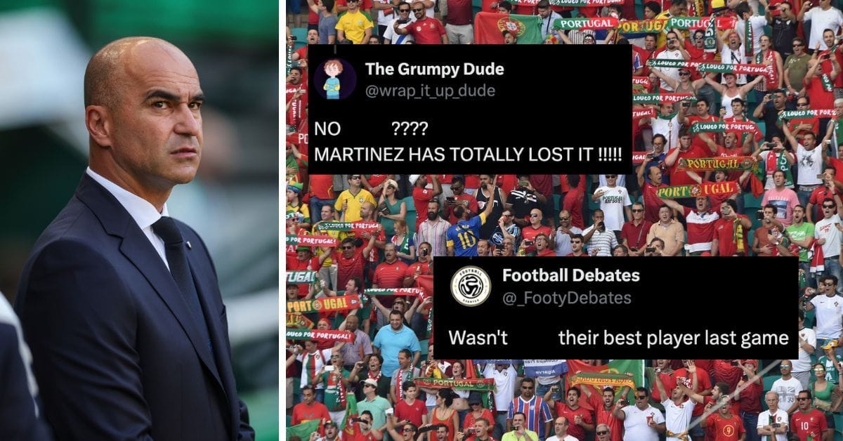 “Martinez has totally lost it!” - Portugal fans furious with 27-year-old not being included alongside Cristiano Ronaldo in line-up vs Spain