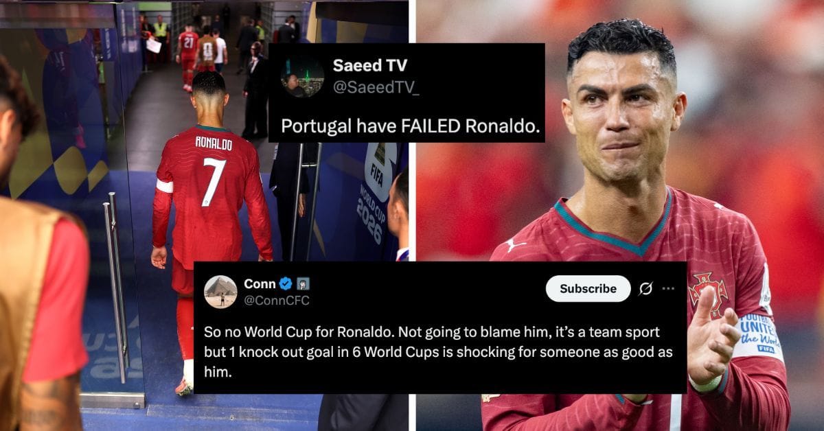“Portugal have FAILED Ronaldo” - Social media erupts as Cristiano Ronaldo and Portugal’s FIFA World Cup dream comes to an end 
